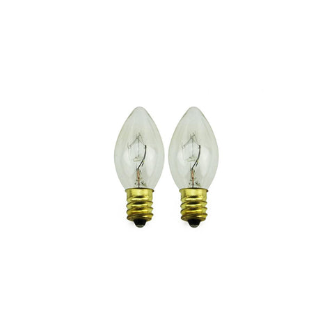 Pack of 2 Candelabra Electric Candle C7 Replacement Light Bulb - 5 Watts