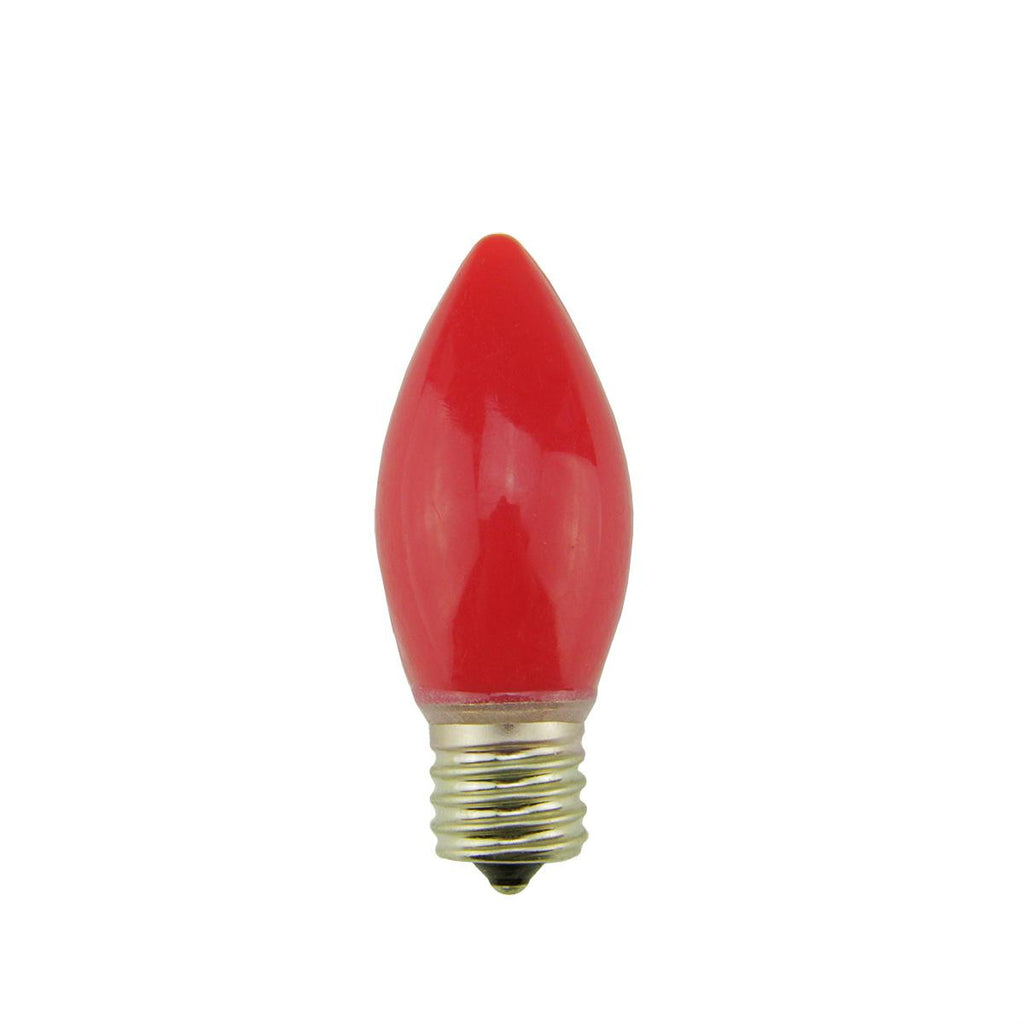 Pack of 4 Opaque Red C9 Christmas Replacement Bulbs