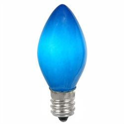 Pack of 4 Opaque Blue LED C7 Christmas Replacement Bulbs