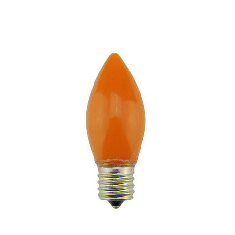 Pack of 4 Opaque Orange C9 Christmas Replacement Bulbs