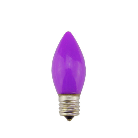 Pack of 4 Opaque Purple C9 Christmas Replacement Bulbs