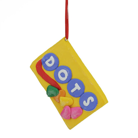 3.5" Candy Lane Tootsie Roll DOTS Orignal Gumdrop Candies Christmas Ornament