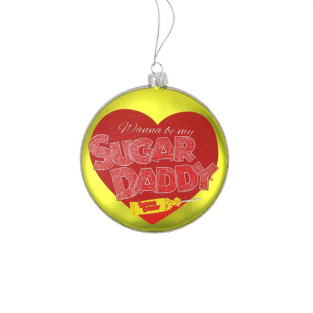 4" Candy Lane Tootsie Roll SUGAR DADDY Orignal Milk Carmel lollipop Christmas Disc Ornament