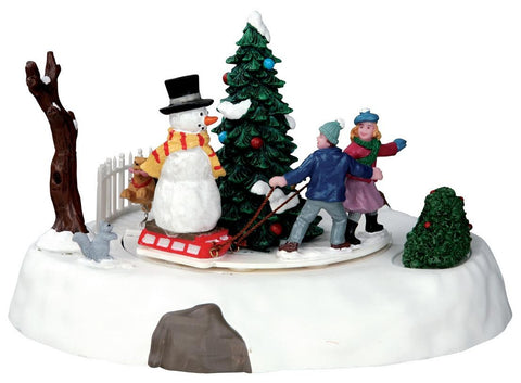 Lemax Vail Village One Of The Gang Animated Christmas Table Accent #54921