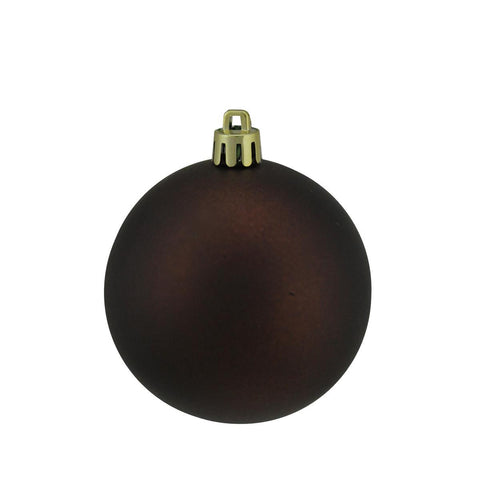 Matte Copper UV Resistant Commercial Drilled Shatterproof Christmas Ball Ornament 2.75" (70mm)