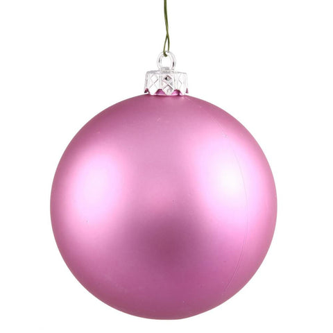 Matte Orchid UV Resistant Commercial Drilled Shatterproof Christmas Ball Ornament 2.75" (70mm)