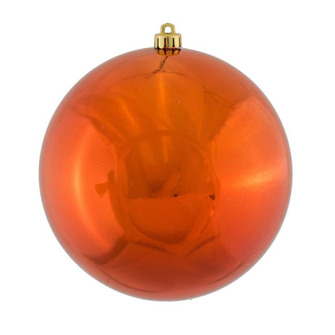 Shiny Copper UV Resistant Commercial Drilled Shatterproof Christmas Ball Ornament 2.75" (70mm)