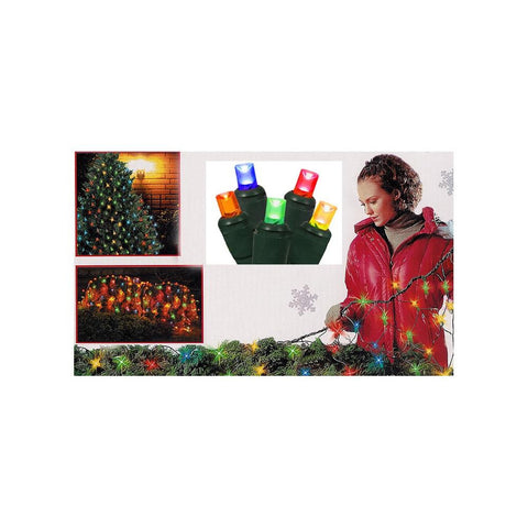 4' x 6' Multi-Color Twinkling LED Net Style Tree Trunk Wrap Christmas Lights - Green Wire