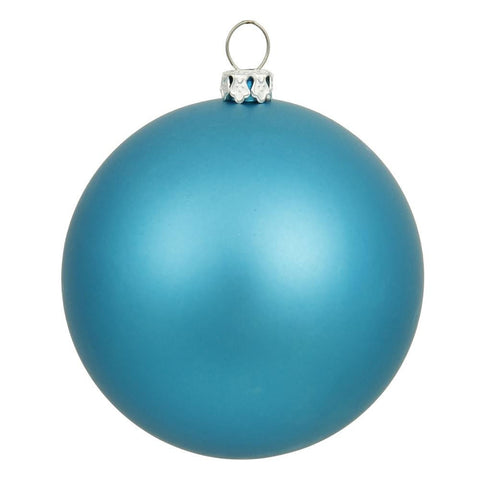 Matte Turquoise UV Resistant Commercial Drilled Shatterproof Christmas Ball Ornament 8" (200mm)