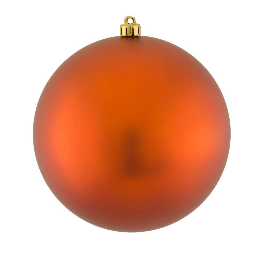 Matte Copper UV Resistant Commercial Drilled Shatterproof Christmas Ball Ornament 8" (200mm)