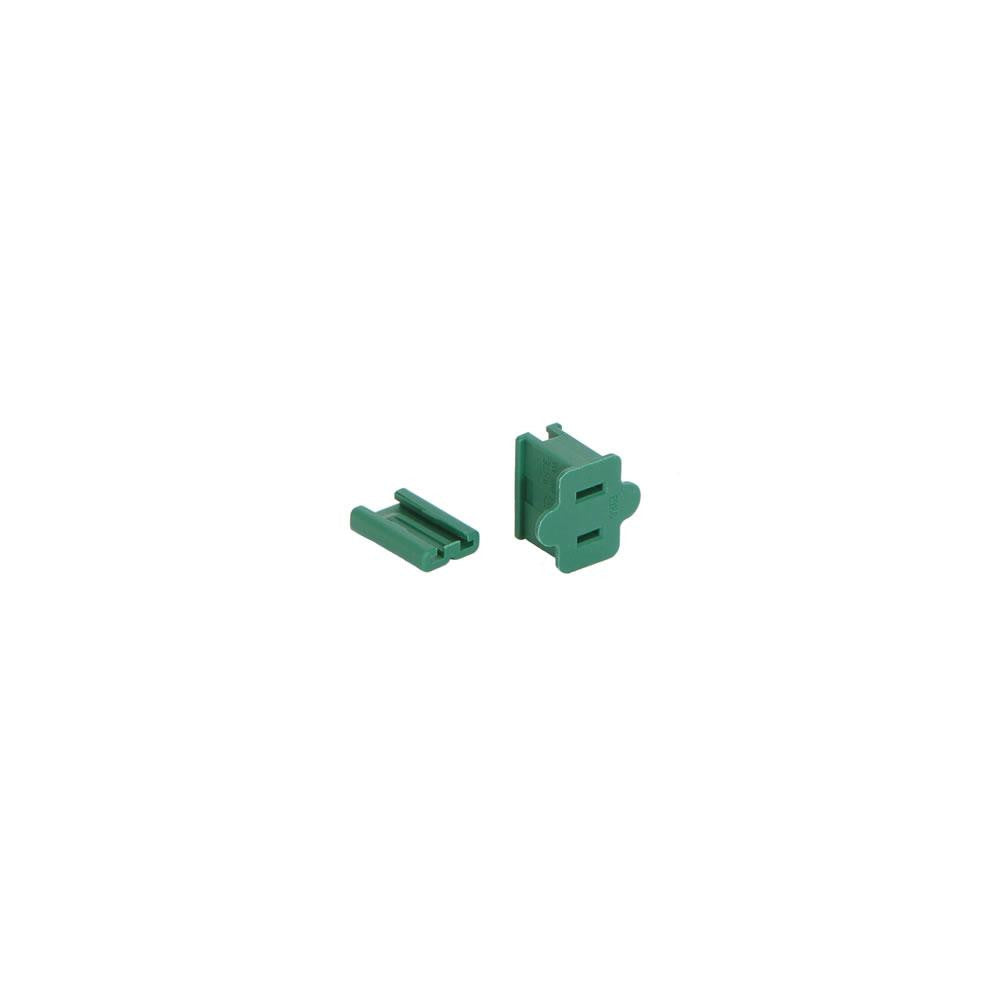 Green Female Quick Zip Plug For SPT-2 18 Gauge Wire 8 Amps