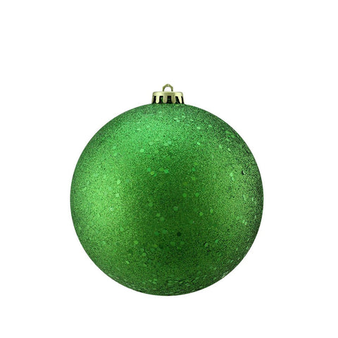 Xmas Green Holographic Glitter Shatterproof Christmas Ball Ornament 6" (150mm)