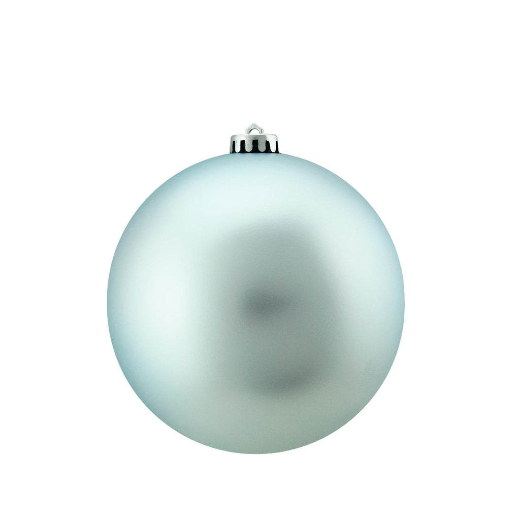 Shatterproof Matte Baby Blue Christmas Ball Ornament 6" (150mm)