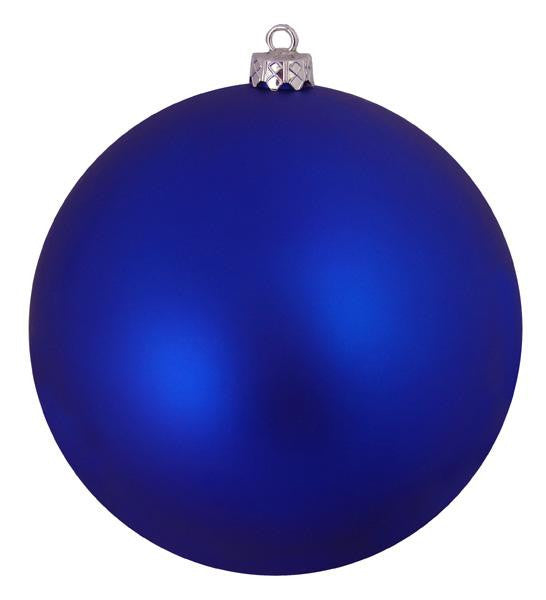 Matte Lavish Blue UV Resistant Commercial Shatterproof Christmas Ball Ornament 6" (150mm)