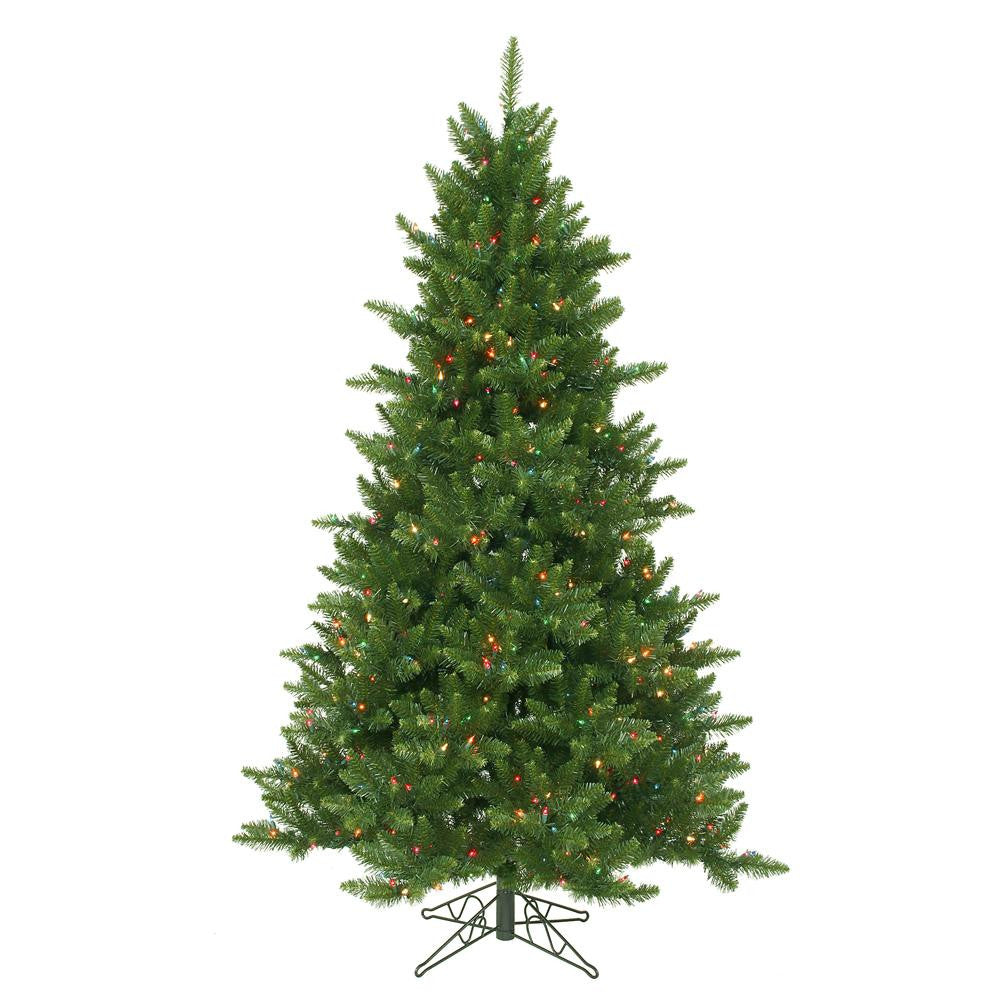 6.5' Pre-Lit Northern Dunhill Fir Full Artificial Christmas Tree - Multi-Color LED Lights