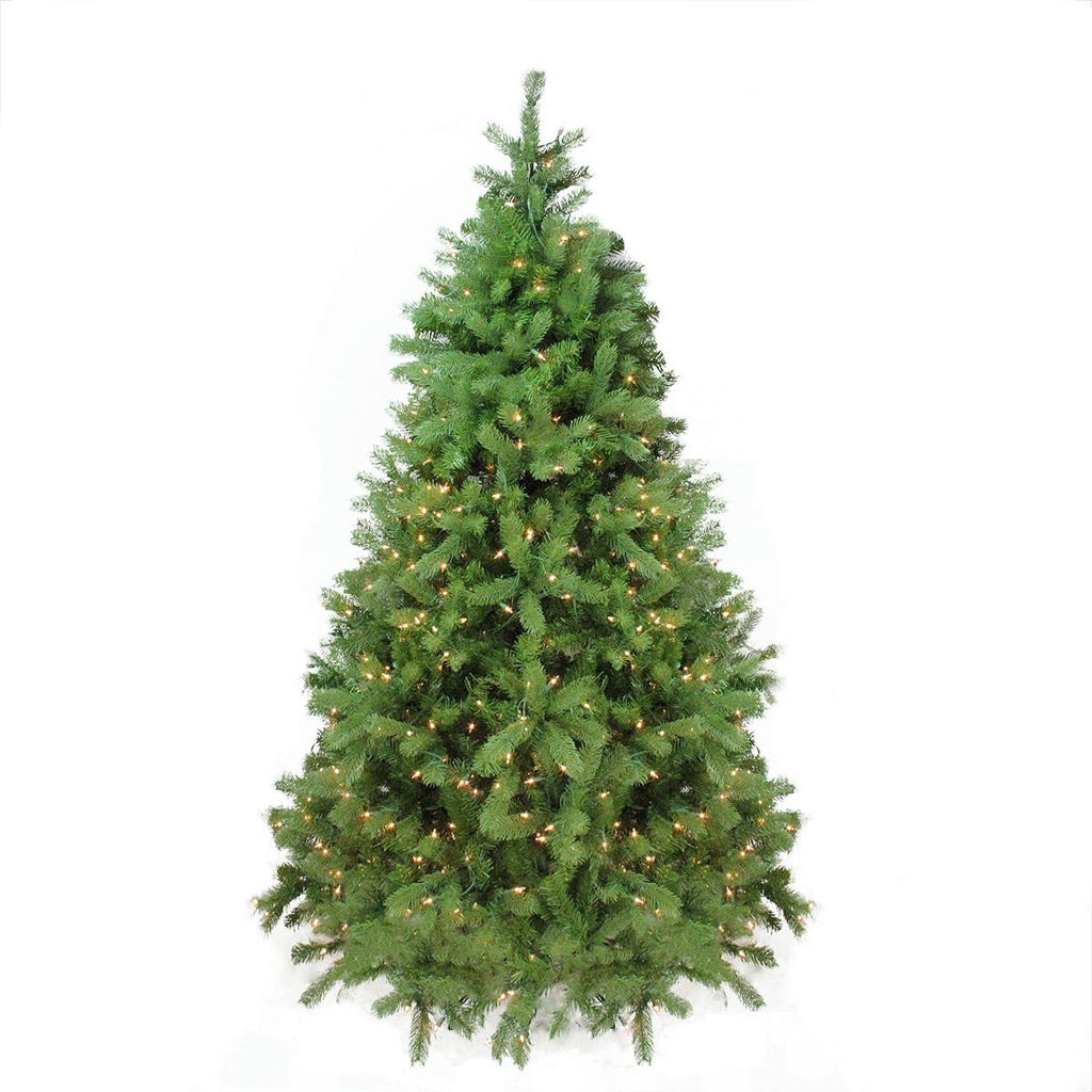 6.5' Pre-Lit Noble Fir Full Artificial Christmas Tree - Clear Lights