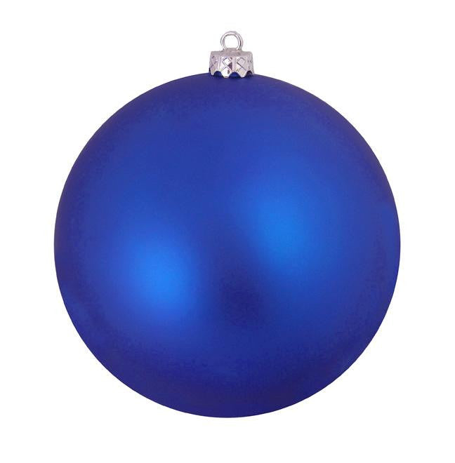 Matte Lavish Blue Commercial Shatterproof Christmas Ball Ornament 10" (250mm)