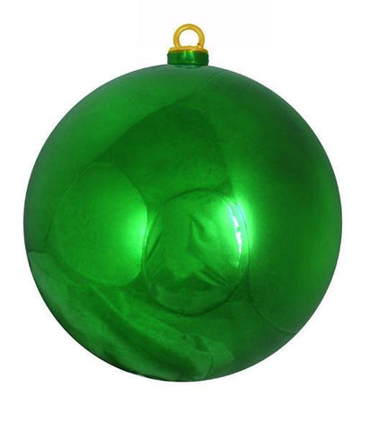 Shiny Xmas Green Commercial Shatterproof Christmas Ball Ornament 12" (300mm)