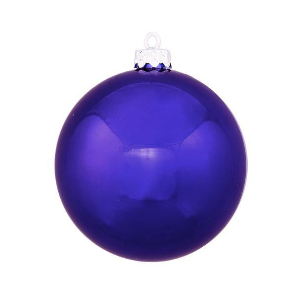 Shatterproof Shiny Cobalt Blue UV Resistant Commercial Christmas Ball Ornament 6" (150mm)