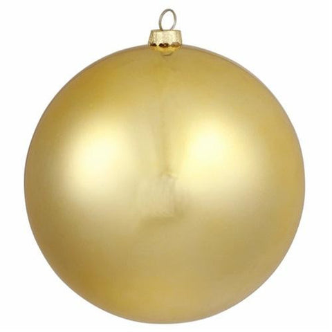 Shatterproof Matte Vegas Gold UV Resistant Commercial Christmas Ball Ornament 4" (100mm)