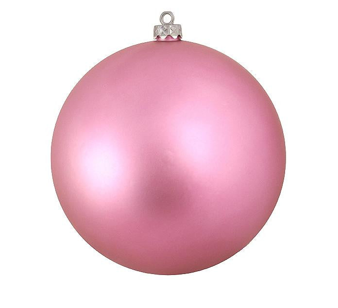 Shatterproof Matte Bubblegum Pink UV Resistant Commercial Christmas Ornament 4" (100mm)