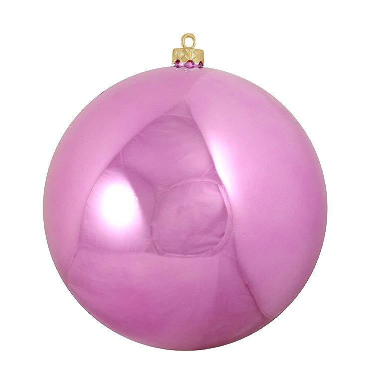 Shatterproof Shiny Bubblegum Pink UV Resistant Commercial Christmas Ornament 4" (100mm)