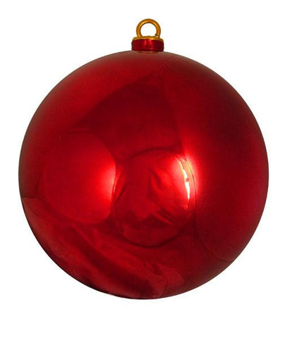 Shatterproof Shiny Red Hot Commercial Christmas Ball Ornament 12" (300mm)