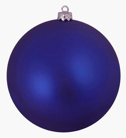 Shatterproof Matte Royal Blue Christmas Ball Ornament 8" (200mm)