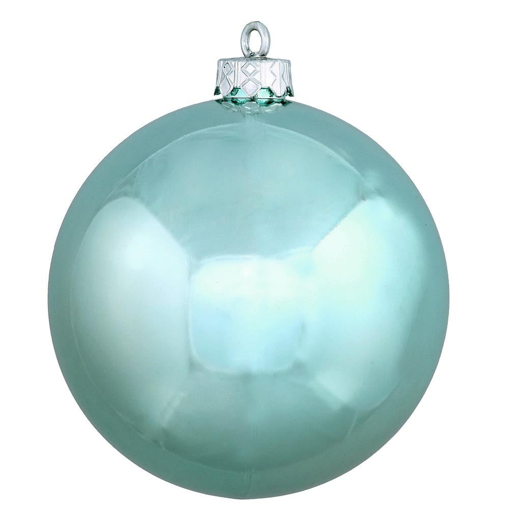 Shatterproof Shiny Mermaid Blue UV Resistant Commercial Christmas Ball Ornament 4" (100mm)