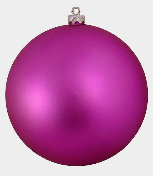 Shatterproof Matte Pink Magenta UV Resistant Commercial Christmas Ball Ornament 6" (150mm)