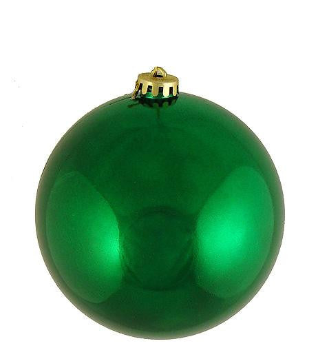 Shatterproof Shiny Xmas Green UV Resistant Commercial Christmas Ball Ornament 8" (200mm)