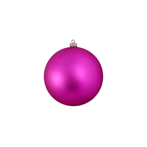 Shatterproof Matte Light Magenta Pink UV Resistant Commercial Christmas Ball Ornament 8" (200mm)