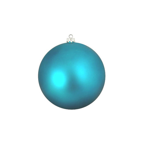 Shatterproof Matte Turquoise Blue UV Resistant Commercial Christmas Ball Ornament 8" (200mm)