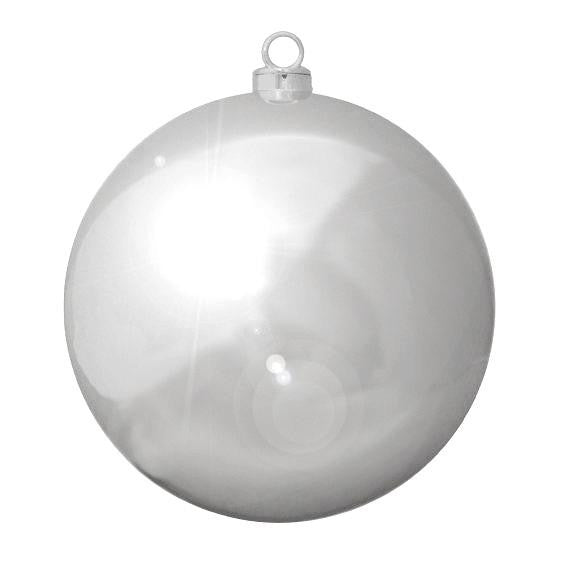 Shatterproof Shiny Silver Splendor Commercial Christmas Ball Ornament 12" (300mm)