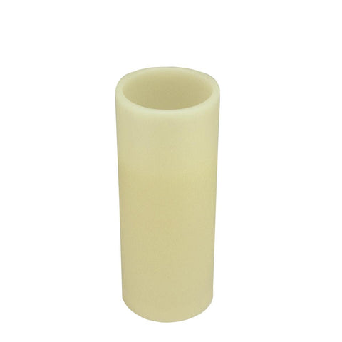 10" Ivory Battery Operated Flameless LED Lighted Flickering Wax Christmas Pillar Candle