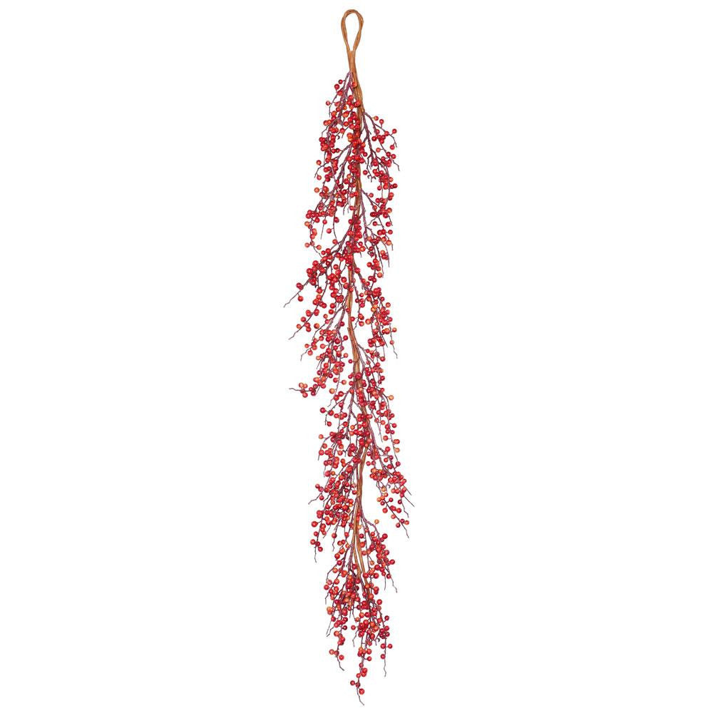 5' Vibrant Wild Fall Berry Artificial Decorative Christmas Garland - Unlit