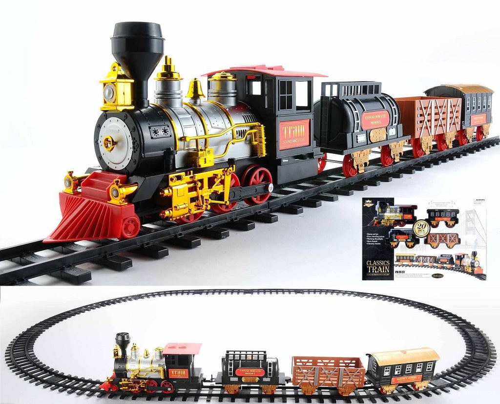 20-Piece Battery Operated Lighted & Animated Classics Train Set with Sound