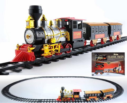 17-Piece Battery Operated Lighted & Animated Classics Train Set with Sound