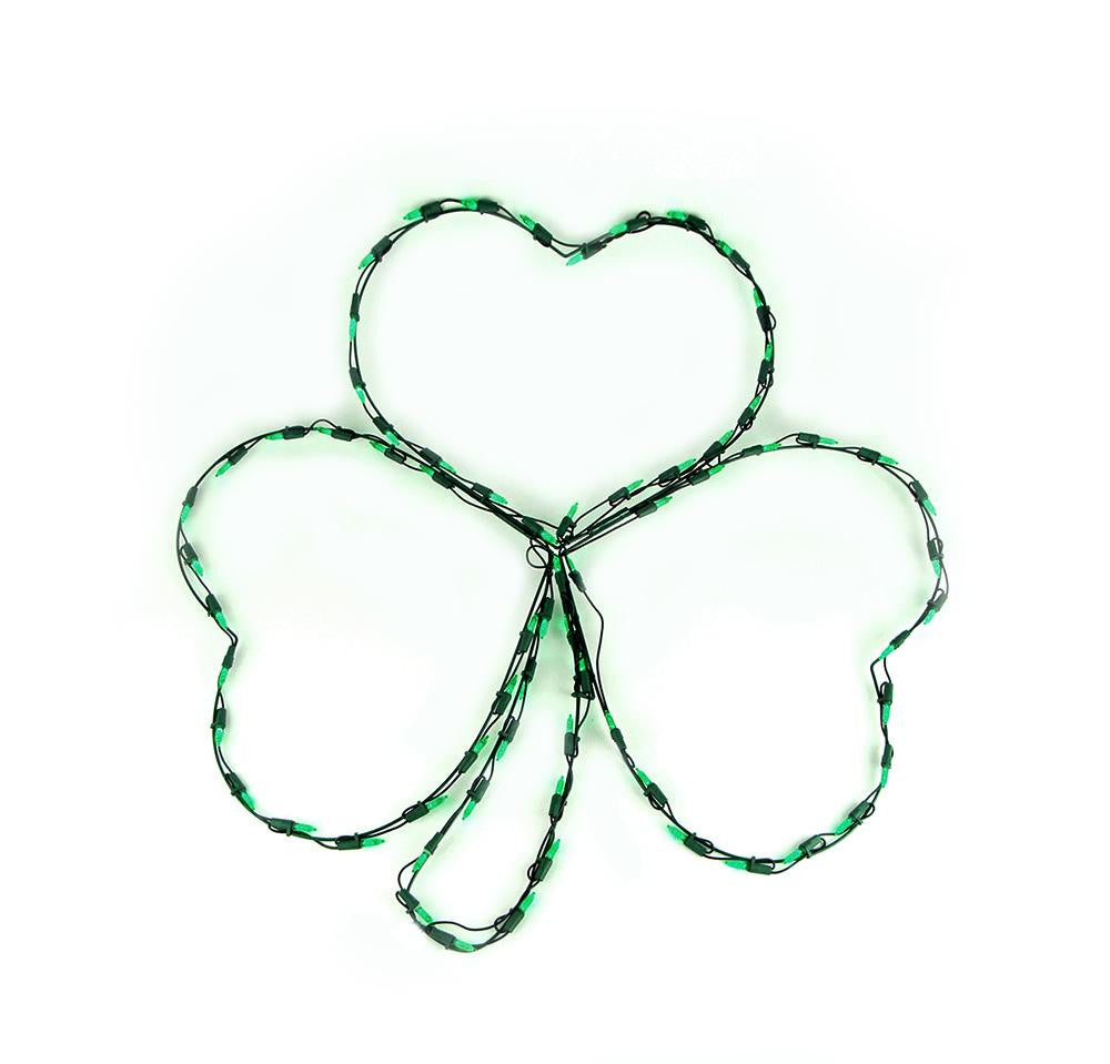 29" LED Lighted Irish St. Patrick's Day Shamrock Window Silhouette Decoration