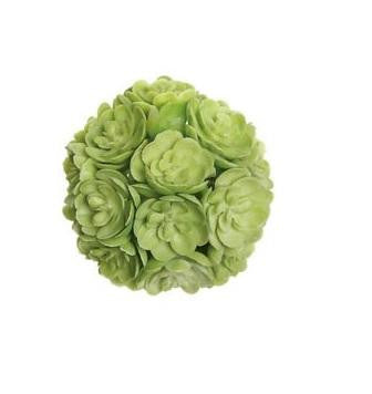 2" Light Green Decorative Artificial Mini Echeveria Succulent Orb