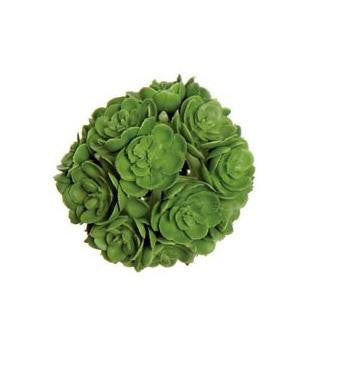 2" Green Decorative Artificial Mini Echeveria Succulent Orb