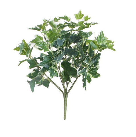 19" Decorative Artificial Two Tone Green and White Sweet Potato Spring Floral Bush