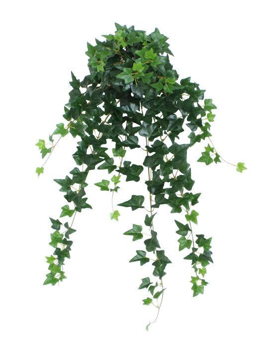 23.75" Decorative Garden-Style Green Ivy Spring Floral Hanging Bush