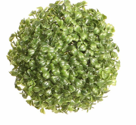 7.5" Decorative Outdoor Garden Artificial Two Tone Green Boxwood Ball