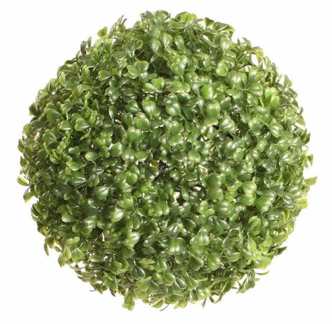 9" Decorative Outdoor Garden Artificial Two Tone Green Boxwood Ball