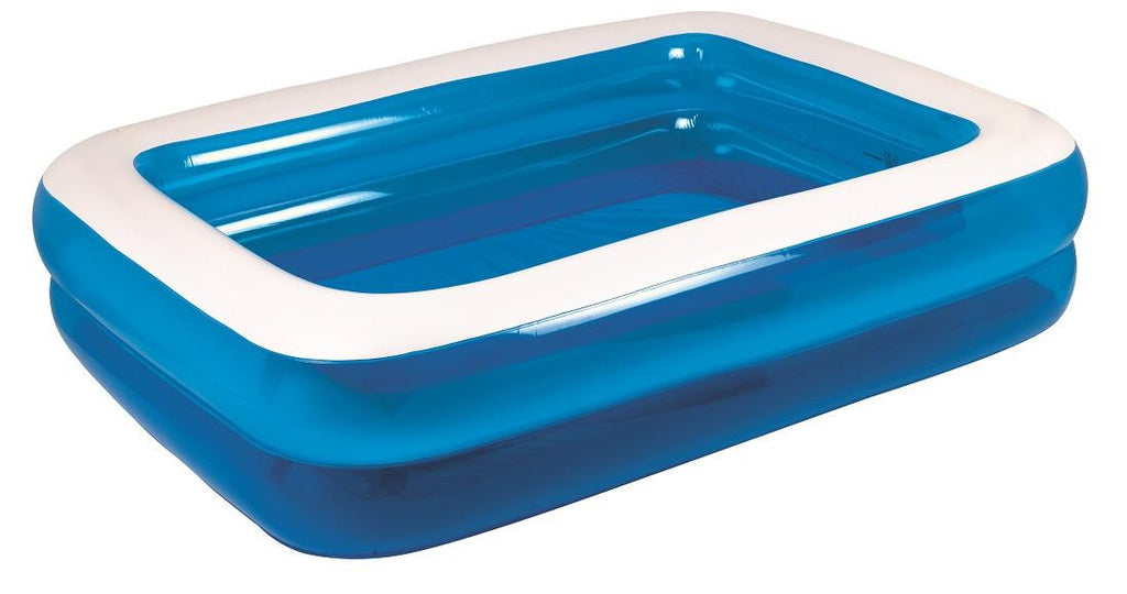 79" Royal Blue and White Rectangular Inflatable Swimming Pool