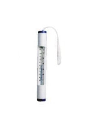 6.75" White and Blue Round Swimming Pool Thermometer with Cord