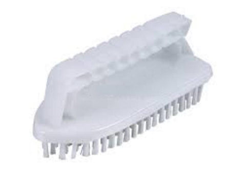 5.75" White All-Purpose Hand-Held Swimming Pool Scrub Brush