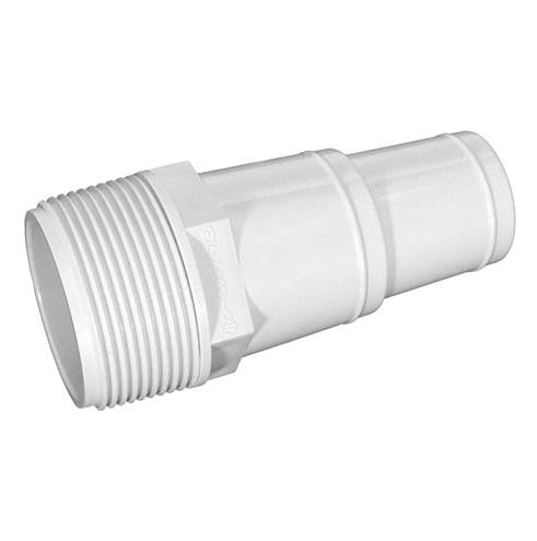 4" White Swimming Pool or Spa Threaded Hose Adaptor