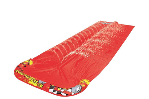 200" Crimson Red "We Beat All Deals!" Dual Ground Level Water Slide